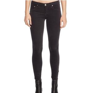 Rag & Bone charcoal velvet skinny size 24